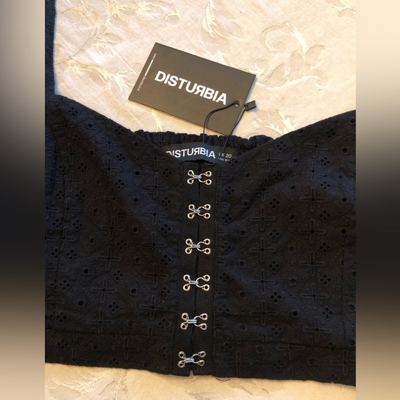 DISTURBIA Freya Broderie Bralet US sz 16 - Picture 9 of 11